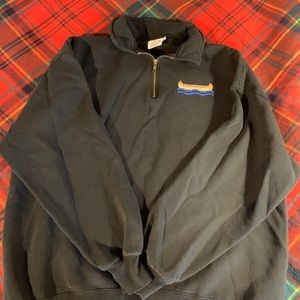 Black Pullover with Canoe Design